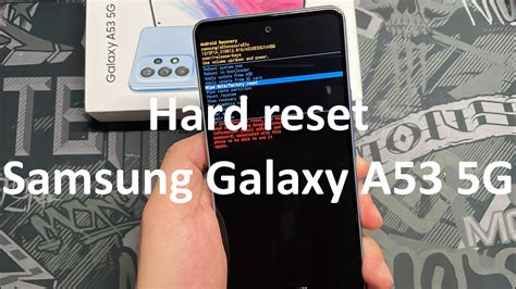 samsung hard reset|Samsung Galaxy A53 5G .